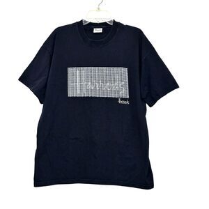 Harrods Knightsbridge Logo Spell Out Graphic Short Sleeve Tee Black Size XL